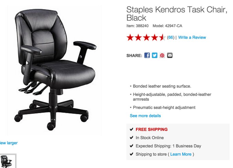 Staples kendros outlet